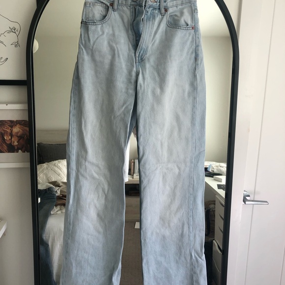 Zara high waisted wide leg full length jeans - Picture 3 of 3